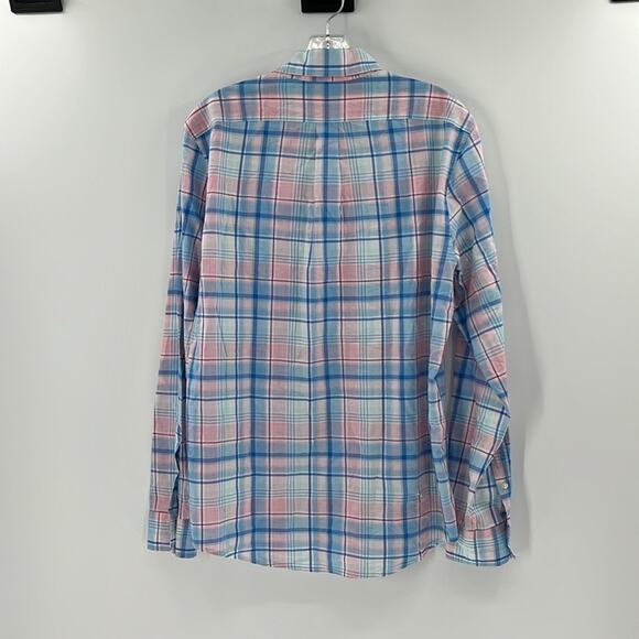 Vineyard Vines Men's Slim Fit Tucker Shirt - Pink/Blue - Medium - Picture 5 of 5